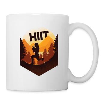 HIIT Fitness Frau - Tasse - Weiß - Rechts