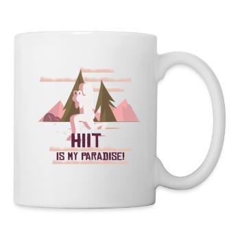 HIIT Fitness Frau - Tasse - Weiß - Rechts