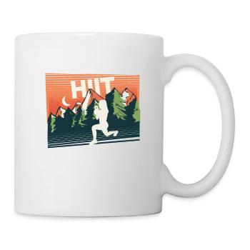 HIIT Fitness Frau - Tasse - Weiß - Rechts