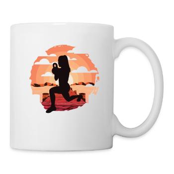 HIIT Fitness Frau - Tasse - Weiß - Rechts