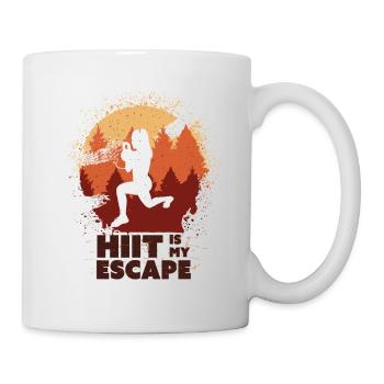 HIIT, Fitness Frau - Tasse - Weiß - Rechts