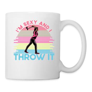 Je suis sexy et je le jette - Mug blanc - blanc - Droite