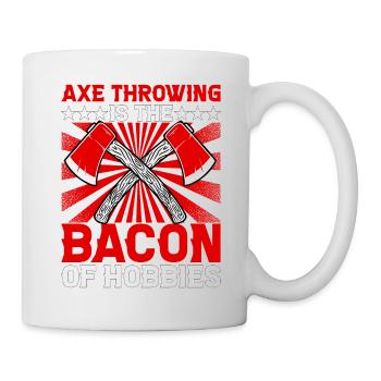 Le lancer de hache est le bacon des passe-temps - Mug blanc - blanc - Droite