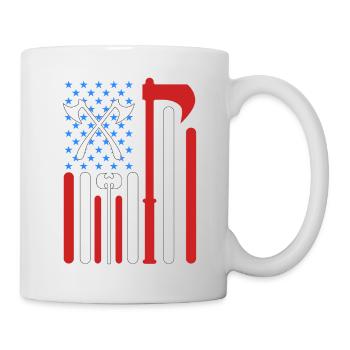 Lancer de hache - Mug blanc - blanc - Droite