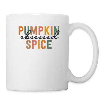 Pumpkin Spice Obsessed Coffee PSL Vintage Fall - Mug - white - Right