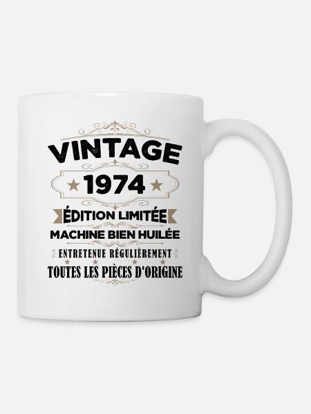 Vintage 1974 Édition Limitée - Mug blanc - blanc