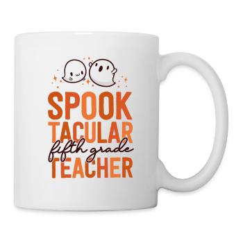 5th Grade Teacher Halloween Matching School Fifth - Mug - white - Right