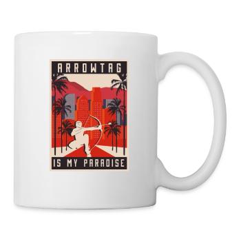 Flèche de palmier de Californie - Mug blanc - blanc - Droite