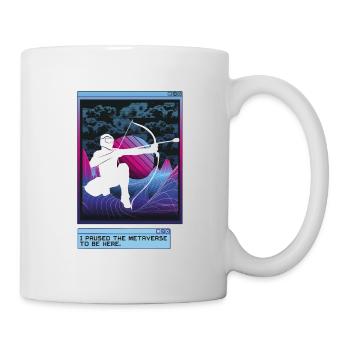 Vaporwave Metaverse Arrowtag - Mug blanc - blanc - Droite