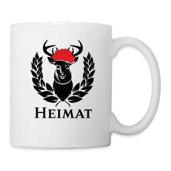 Heimat Wappen Hirsch - Tasse - Weiß - Rechts