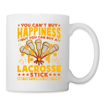 Lacrosse Lustige Sprüche - Tasse - Weiß - Rechts