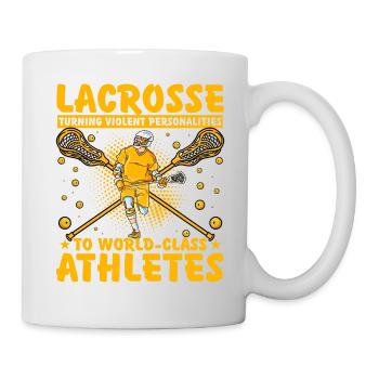Lacrosse Lustiger Spruch - Tasse - Weiß - Rechts