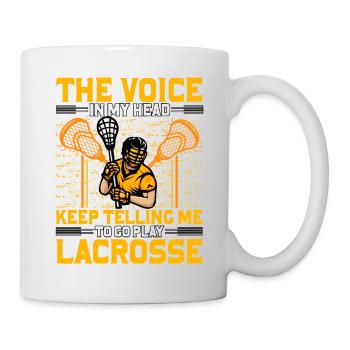 The Voice in my Head keep telling me to play - Tasse - Weiß - Rechts