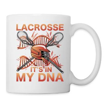Lacrosse it's in my DNA - Tasse - Weiß - Rechts