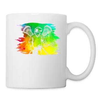 Lacrosse - Tasse - Weiß - Rechts