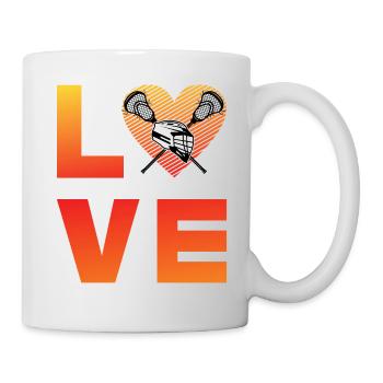 Lacrosse Love - Tasse - Weiß - Rechts