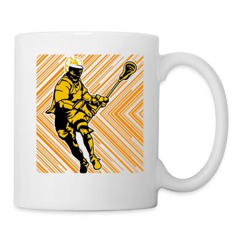 Lacrosse - Tasse - Weiß - Rechts
