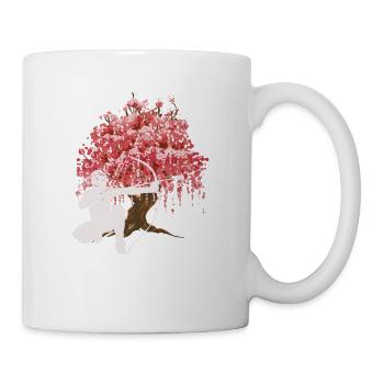 Flèche de fleur de cerisier japonais - Mug blanc - blanc - Droite