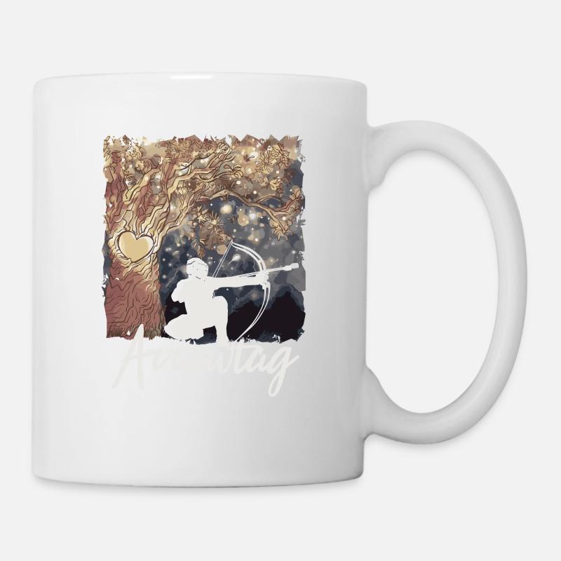 Arrowtag Bogenschießen - Tasse - Weiß