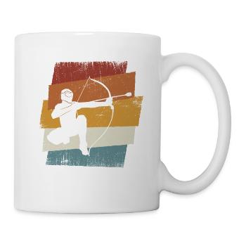 Arrowtag rétro - Mug blanc - blanc - Droite