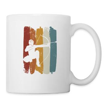Arrowtag rétro - Mug blanc - blanc - Droite