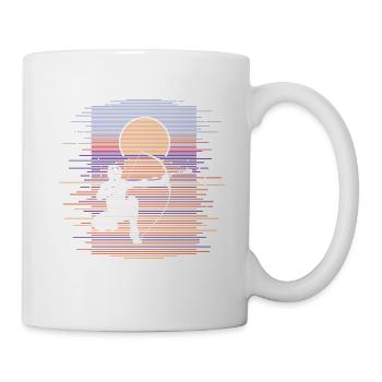 Flèche Lignes - Mug blanc - blanc - Droite