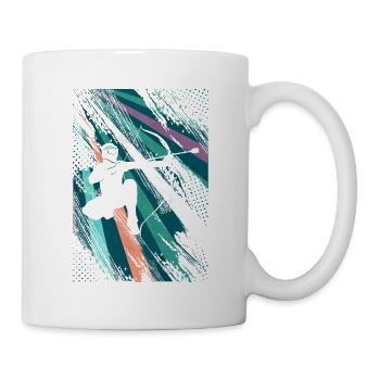 Arrowtag rétro - Mug blanc - blanc - Droite