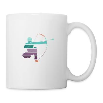Arrowtag rétro - Mug blanc - blanc - Droite