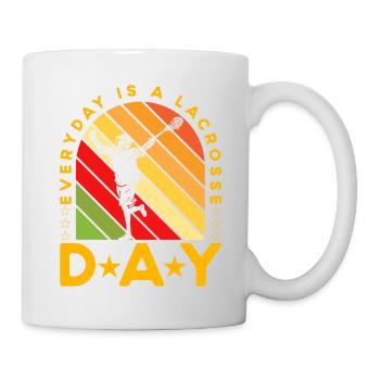 Everyday is a Lacrosse Day - Tasse - Weiß - Rechts