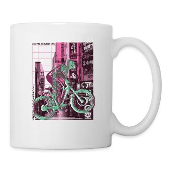 Asian City Downhill - Mug - white - Right
