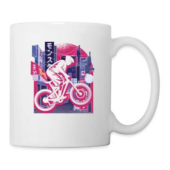 Asian City Downhill - Mug - white - Right