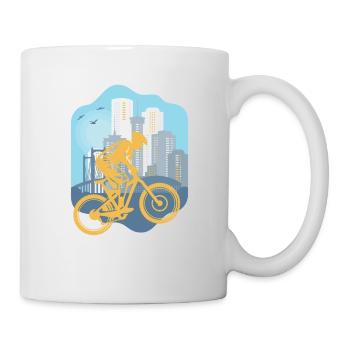Skyline Descente - Mug blanc - blanc - Droite