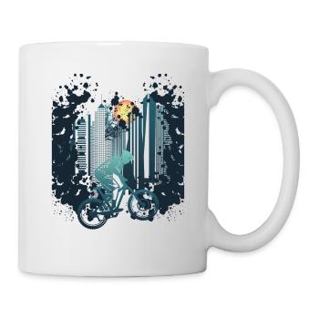 Skyline Descente - Mug blanc - blanc - Droite