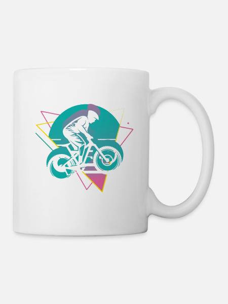 Vaporwave Downhill - Tasse - Weiß
