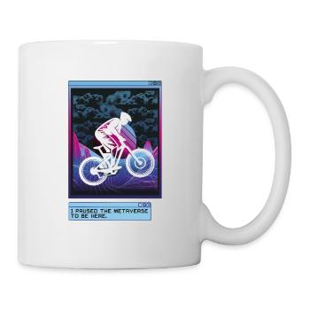 Vaporwave Metaverse Downhill - Tasse - Weiß - Rechts