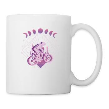 Vaporwave Weltall Downhill - Tasse - Weiß - Rechts