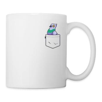 Pigeon Pocket Enfants Garçons Filles Propriétaire d’oiseaux Amoureux - Mug blanc - blanc - Droite