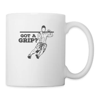 got a Grip? Calisthenics Fitness Workout - Mug - white - Right