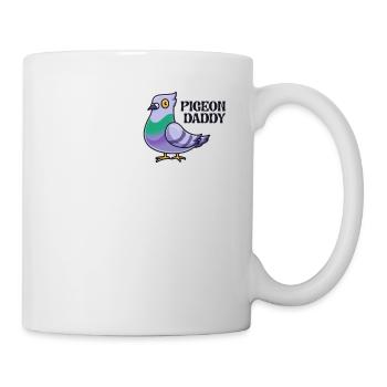 Pigeon Papa Drôle d’Oiseau Papa Pigeon Lover Propriétaire - Mug blanc - blanc - Droite
