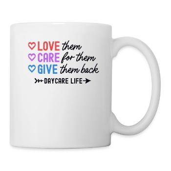 Give Them Back Funny Daycare Provider Nanny Child - Mug - white - Right