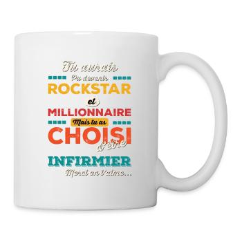 Krankenschwester - Tasse - Weiß - Rechts