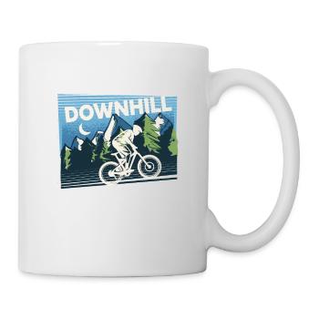 Downhill Mountain Bike - Mug - white - Right