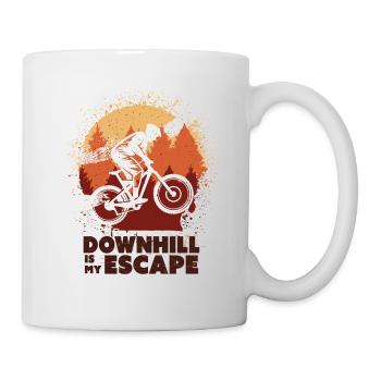 Descente, VTT - Mug blanc - blanc - Droite