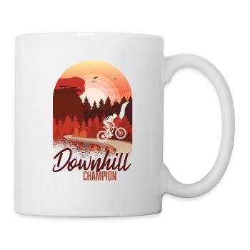 Champion de descente - Mug blanc - blanc - Droite