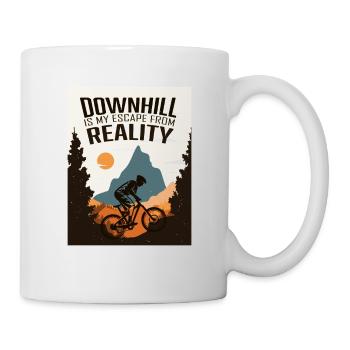 Descente, VTT - Mug blanc - blanc - Droite
