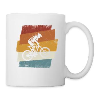 Descente rétro - Mug blanc - blanc - Droite
