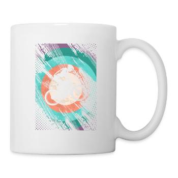 Descente rétro - Mug blanc - blanc - Droite