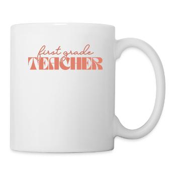 Retro 1st Grade Teacher Vintage First Grade - Mug - white - Right