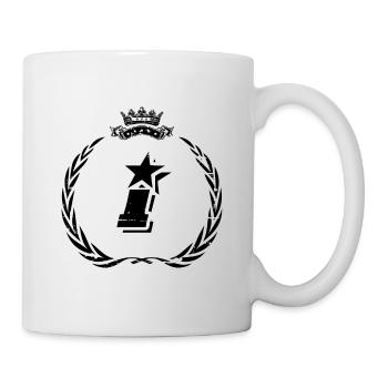 I lettre couronne - Mug blanc - blanc - Droite