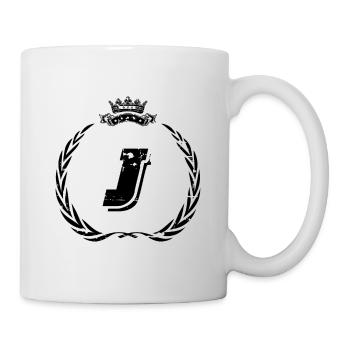 J letter wreath - Mug - white - Right